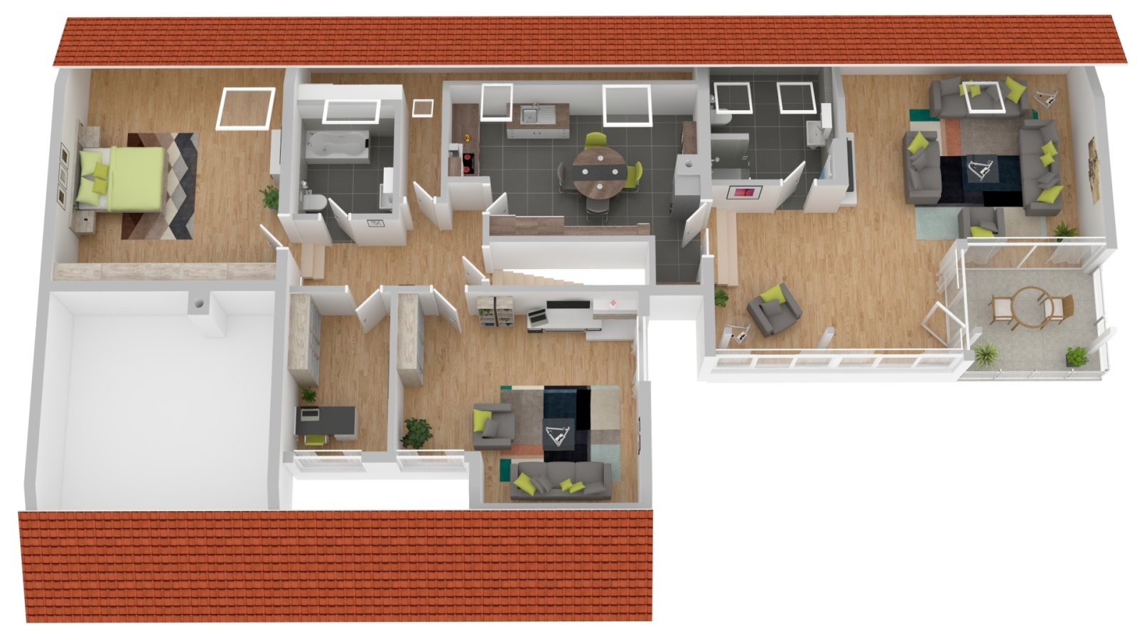 Wunderschöne Dachwohnung mit zwei Dachterrassen & Garage in Niedereschach
