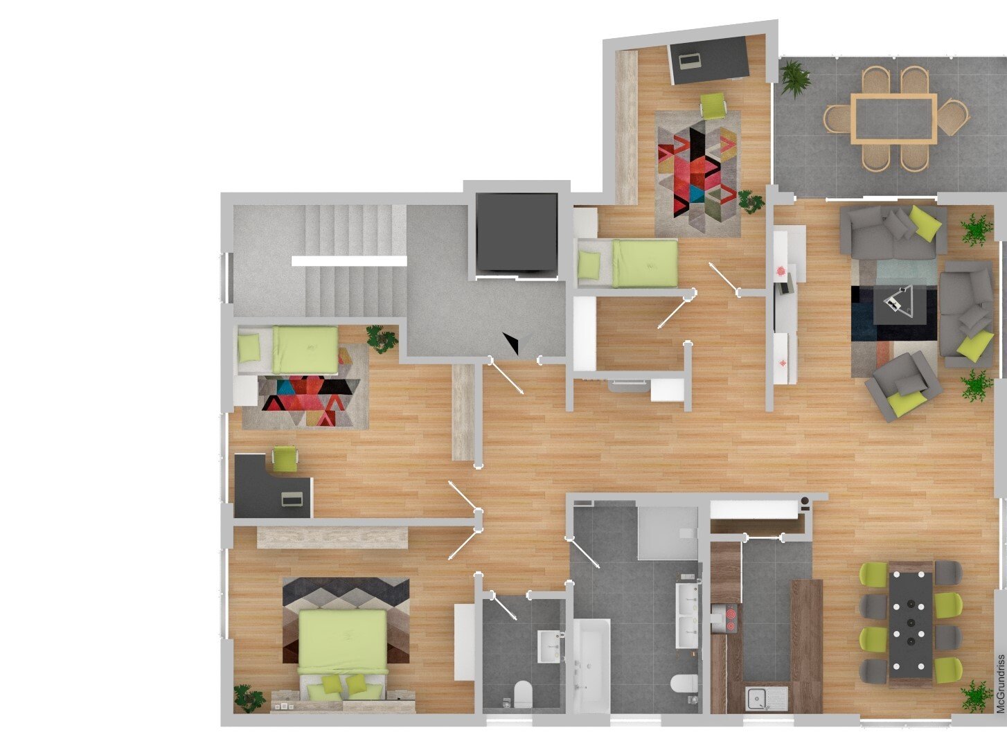 Grundriss OG-Wohnung