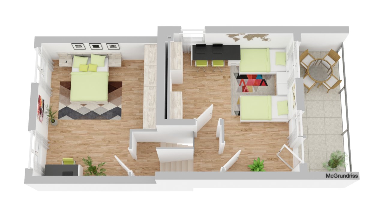 3. Halbgeschoss / Terrasse 3. Halbgeschoss / Terrasse