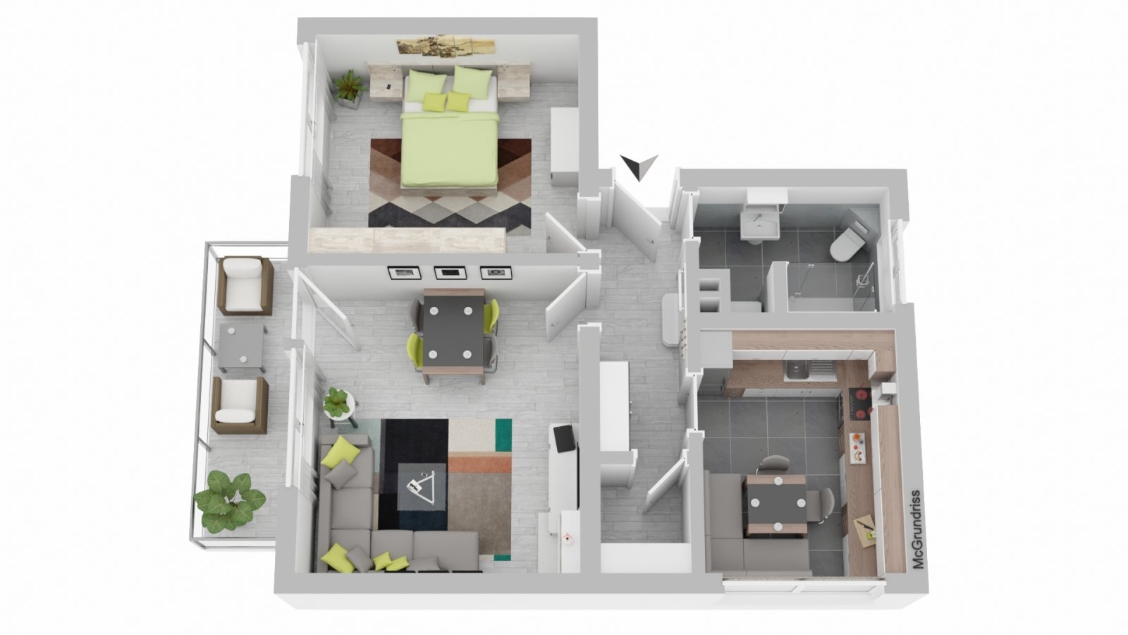 Grundriss der Wohnung Grundriss der Wohnung