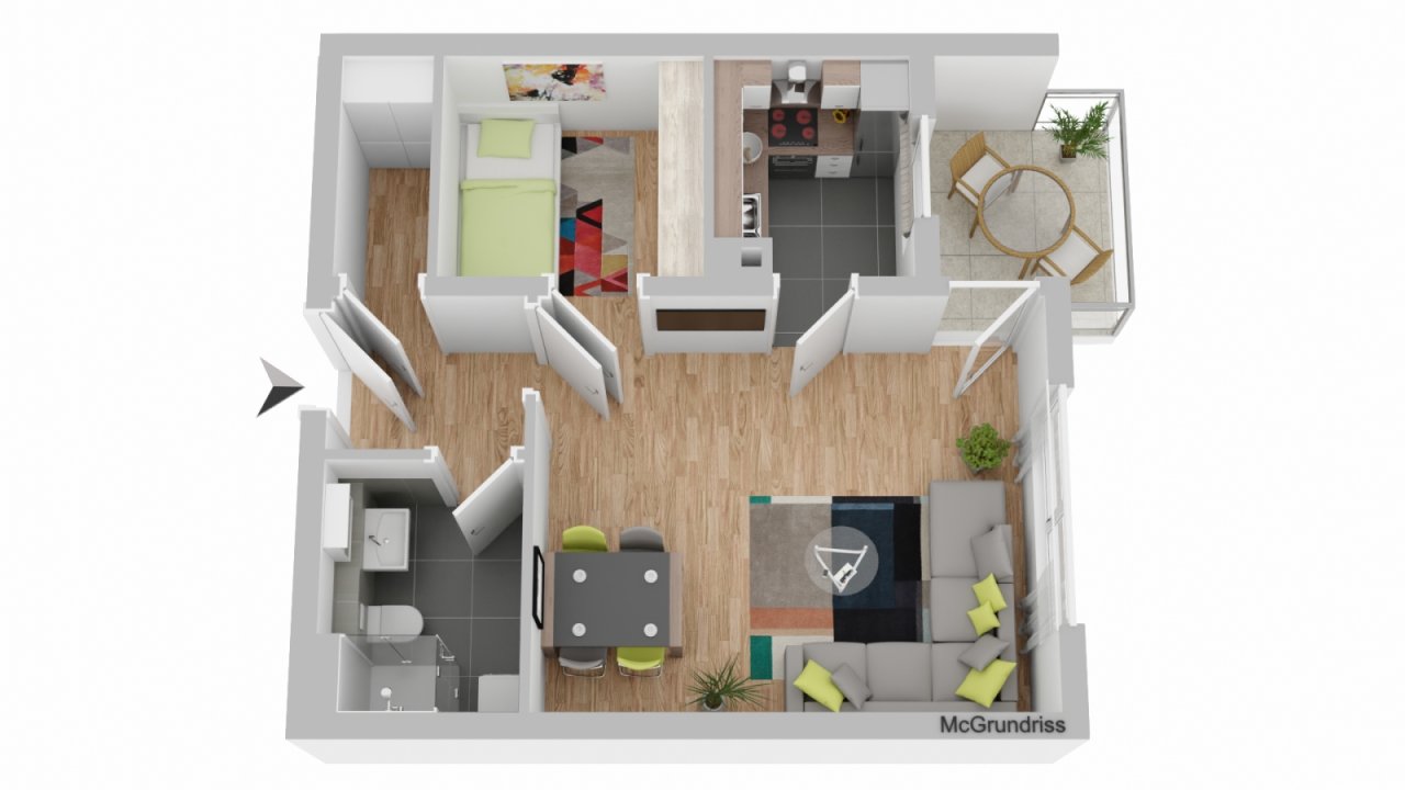 Grundriss der Wohnung Grundriss der Wohnung